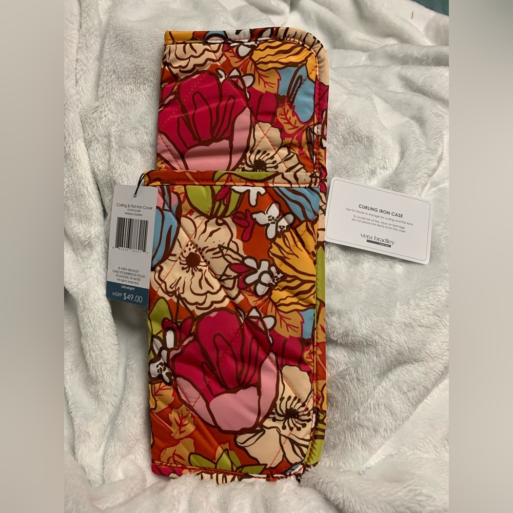 Vera Bradley Midday Garden Curling & Flat Iron Cover in Ultralight